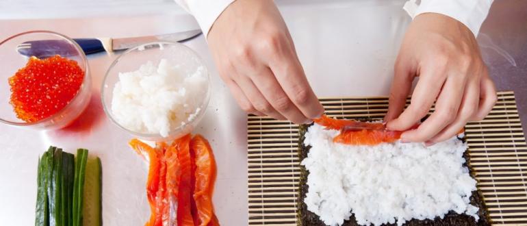 Как делать суши в домашних условиях рецепт